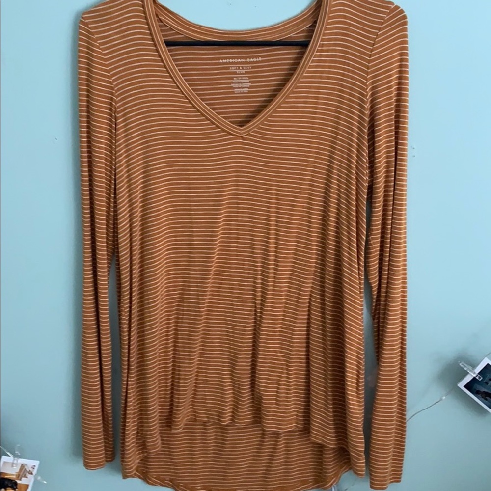 Yellow and white long sleeve from aerie!!